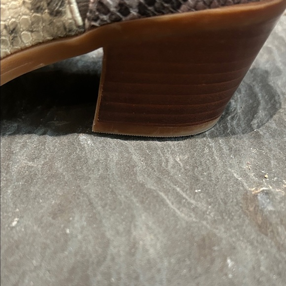 Dolce Vita Snakeskin Pattern Ankle Booties - Man Made 7M - Picture 4 of 5